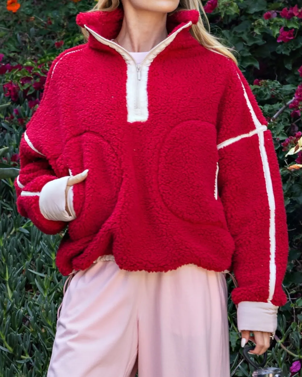 Sherpa Quarter Zip Jacket