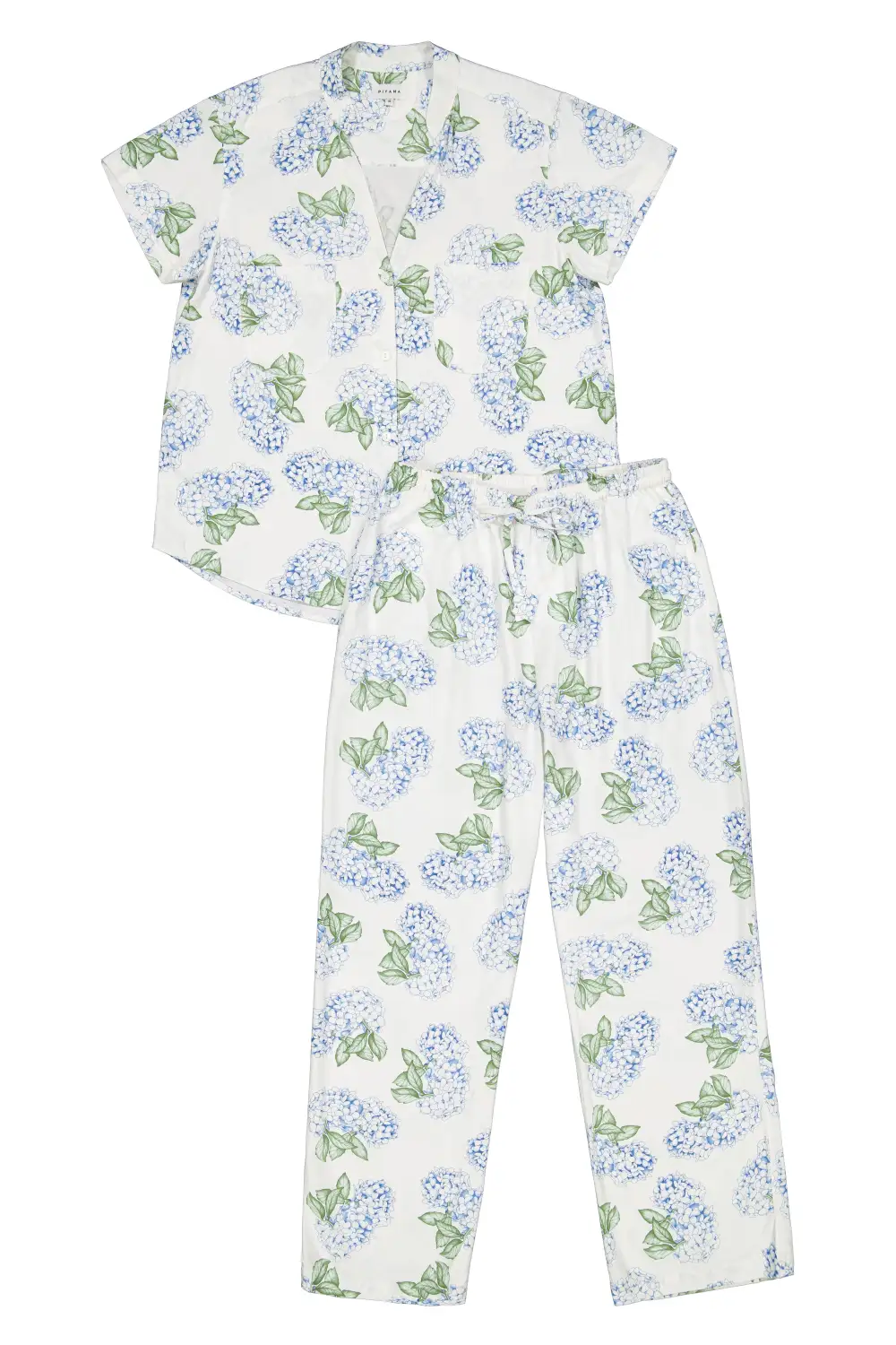 Blue Pajama Set Long