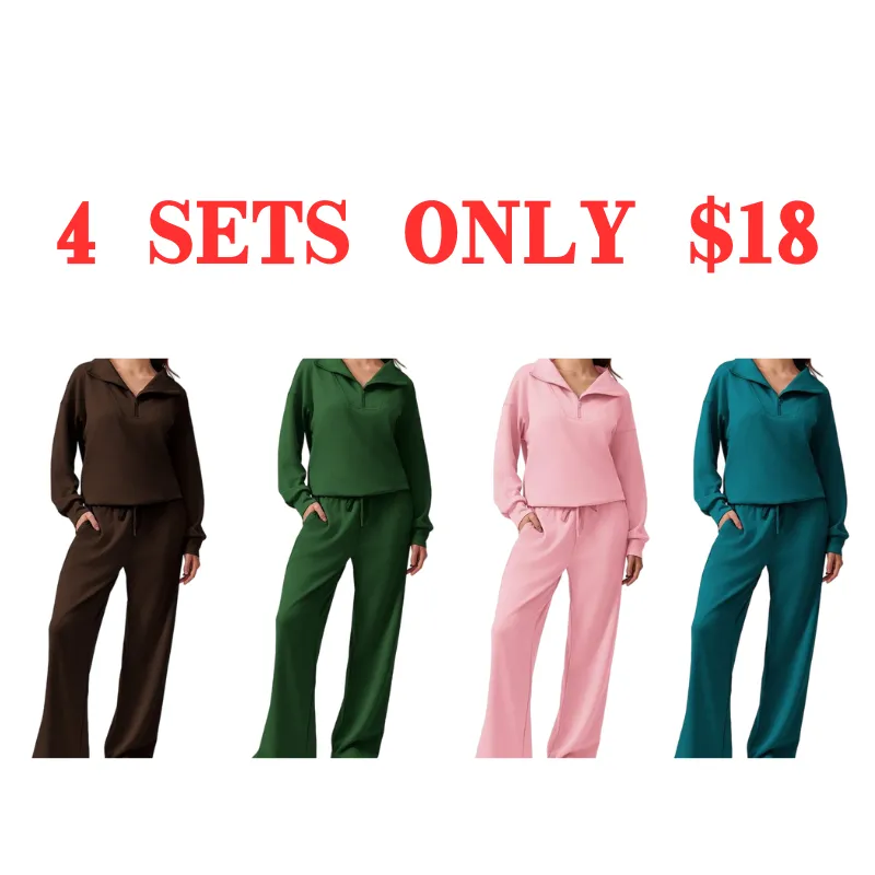 Women's 2-Piece Travel Set – Half-Zip Pullover & Joggers | Fall 2025