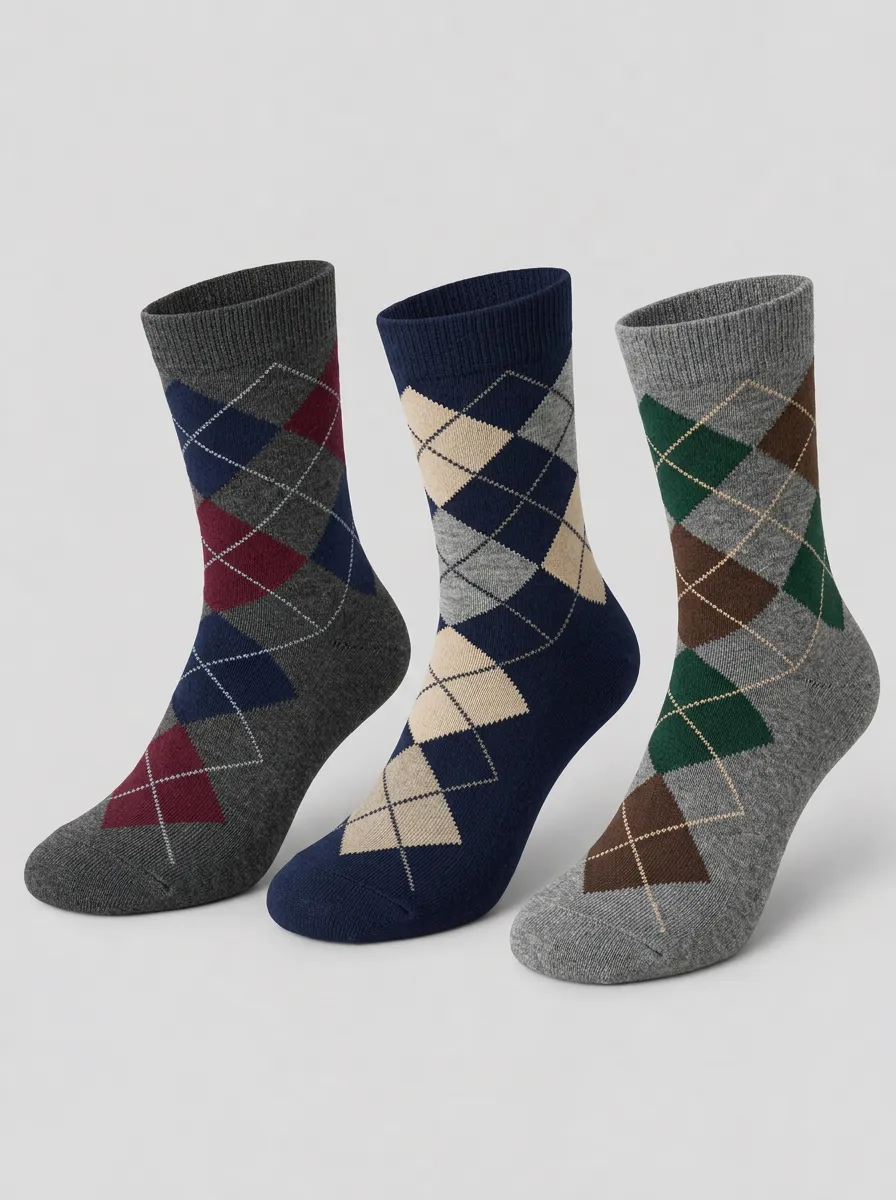 Men's Northfield Argyle Socks 3-Pack