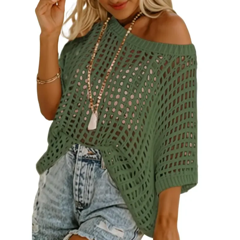 Women's Summer Crew Neck Short Sleeve Top