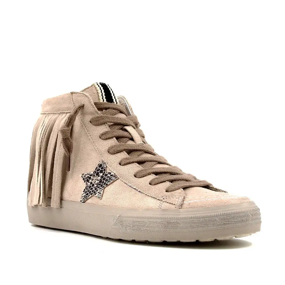Layered Suede Sneakers