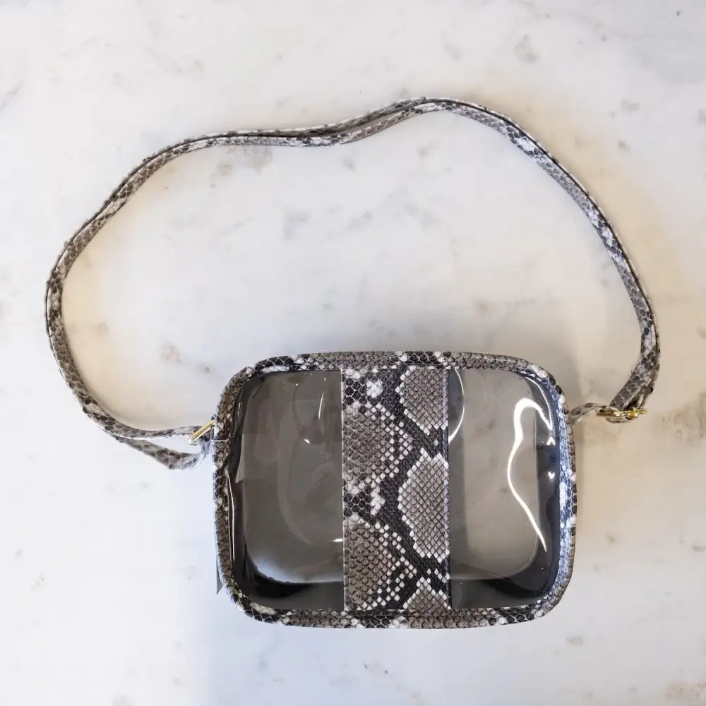 Modern Faux Leather Zip Crossbody Bag