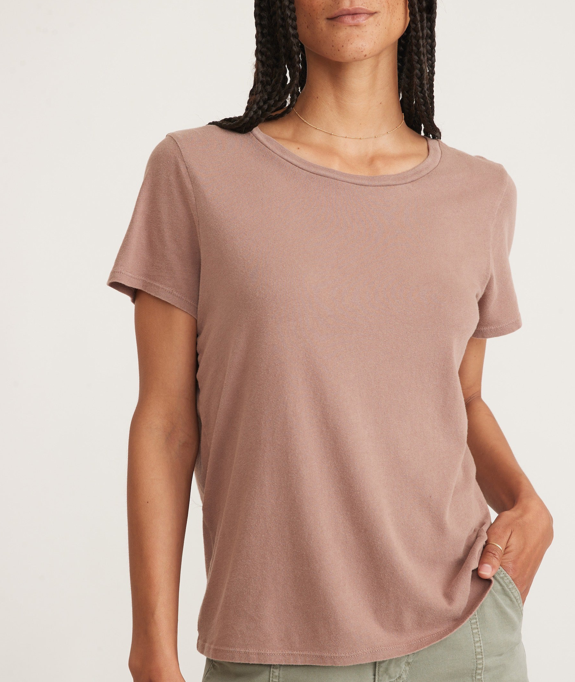 Classic Crew Neck Soft Cotton Tee