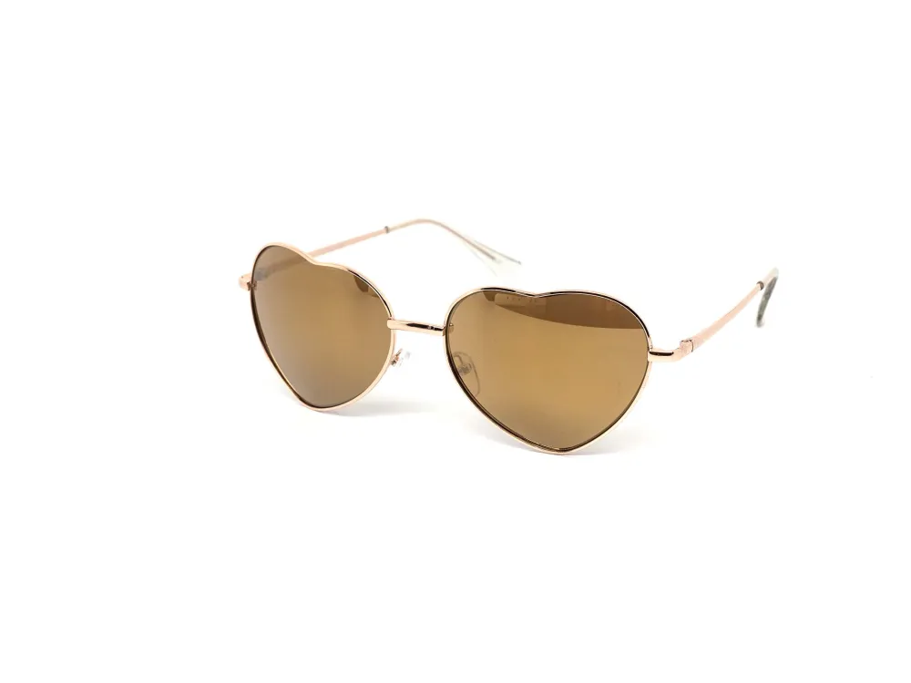 12-Pack Heart Color Mirror Assorted Sunglasses