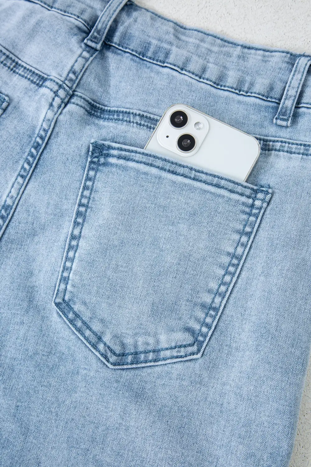 Versatile Straight Leg Denim Jeans
