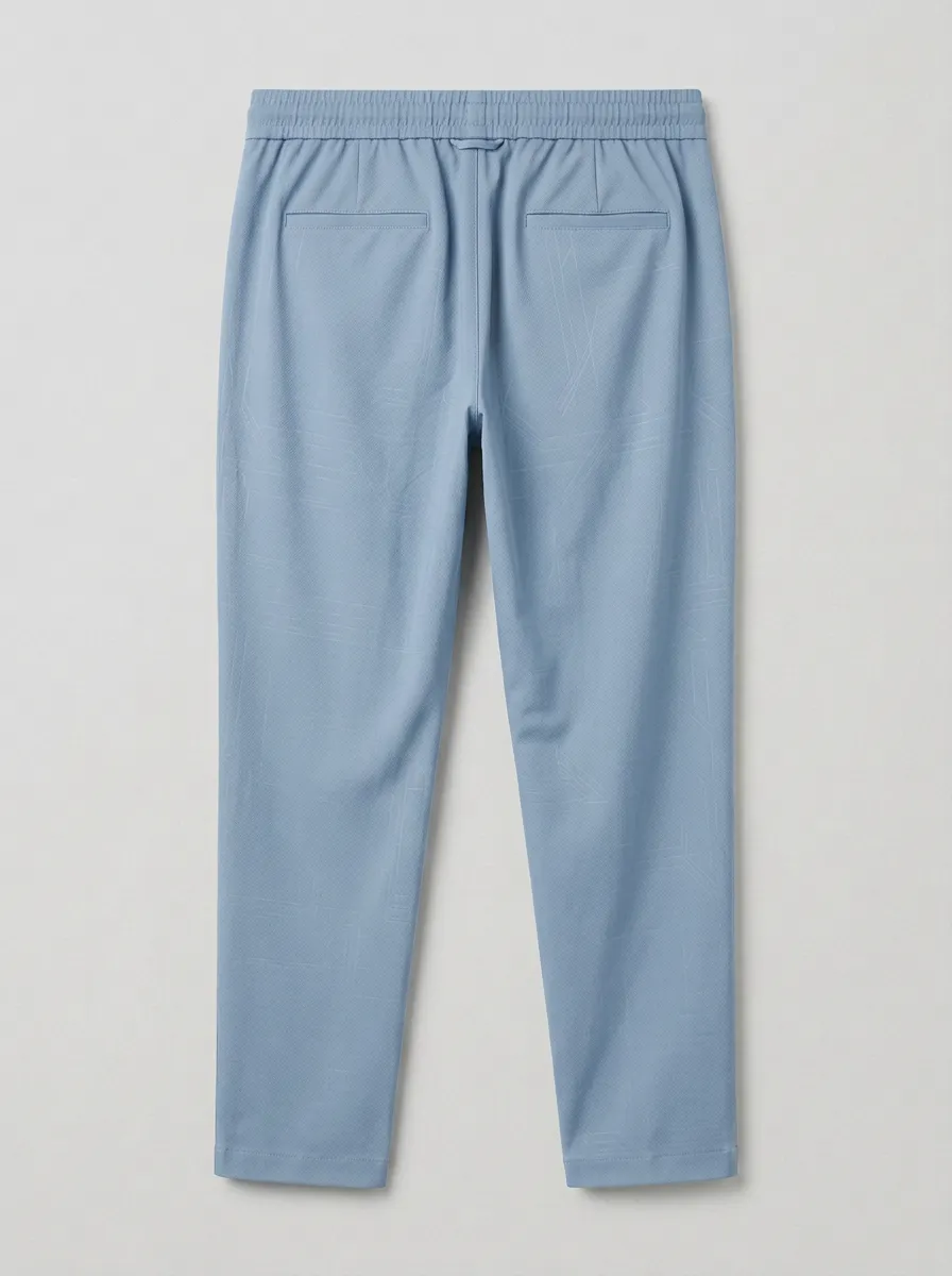 Heritage Geometric Ice Silk Outdoor Look Men's Ice Silk Casual Pants