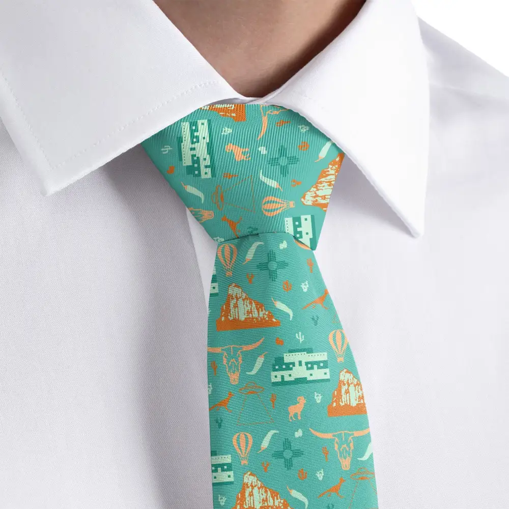 Modern Heritage Emblem Accent Necktie