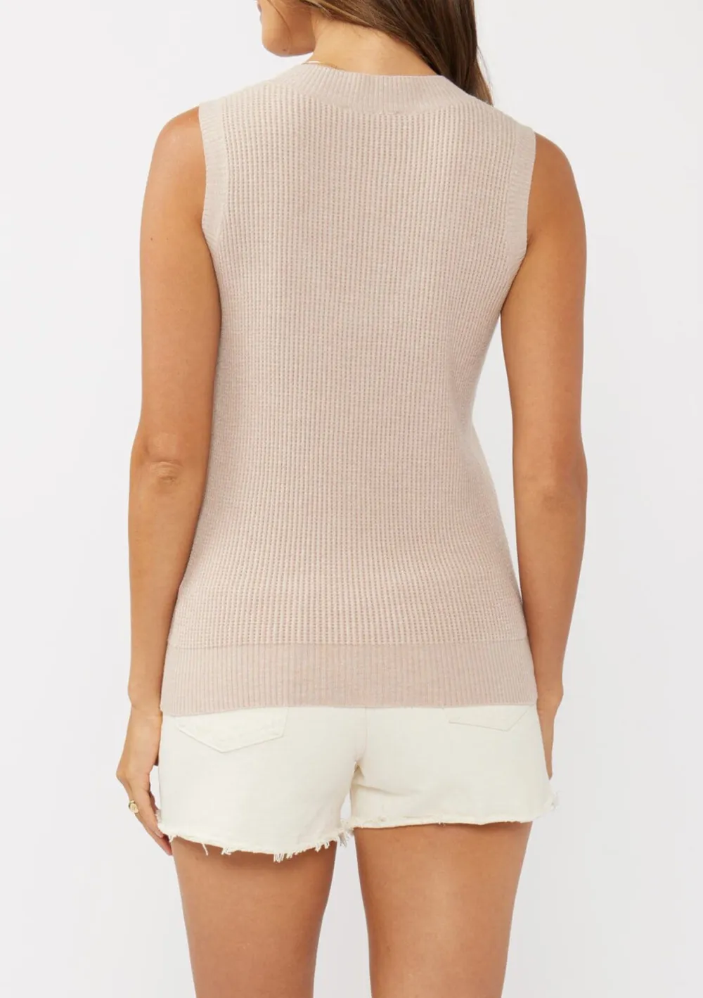 Waffle Knit V-Neck Tank