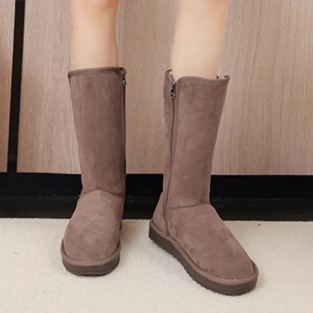 Knee High Boots with Zipper