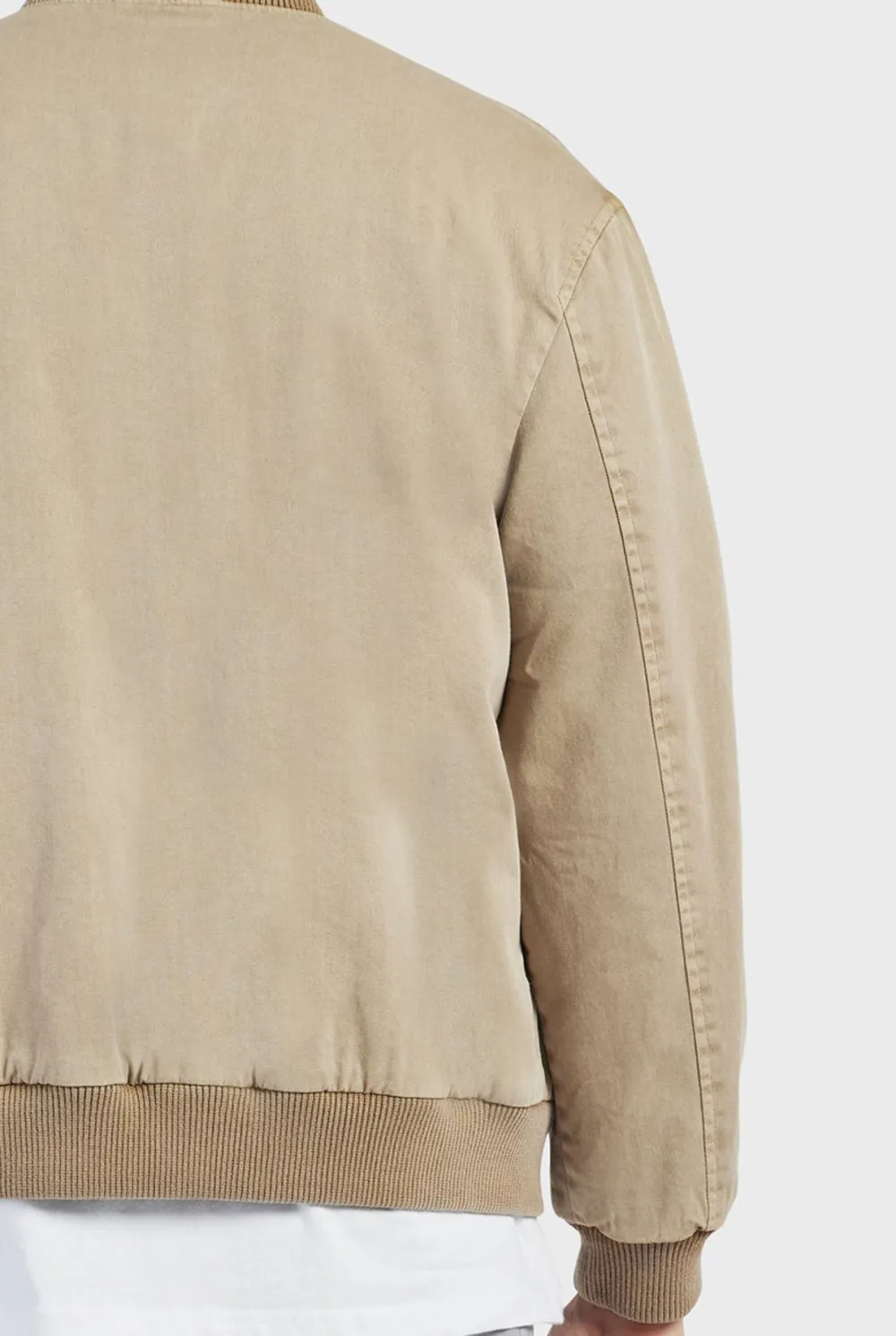 Almond tan Classic Bomber Jacket