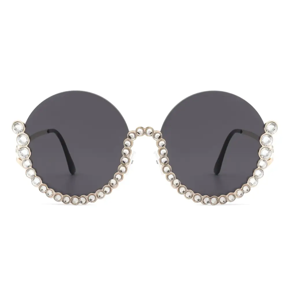 Layered Round Frame Sunglasses