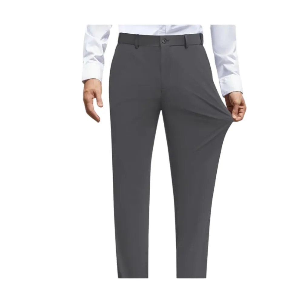 🔥 Black Friday Deal: Men's Stretch Dress Pants 👖 No Iron + Expandable Waist | Golf/Business Casual