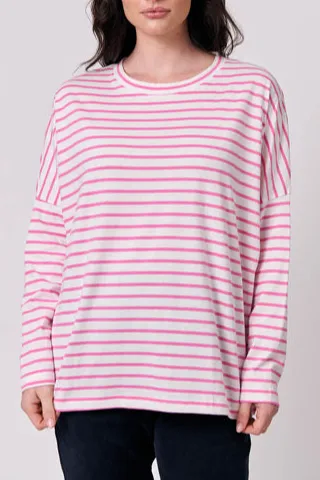 Fitted Striped Long Sleeve Tee