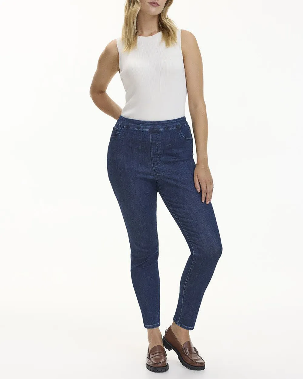 Casual Style Denim Legging Pants