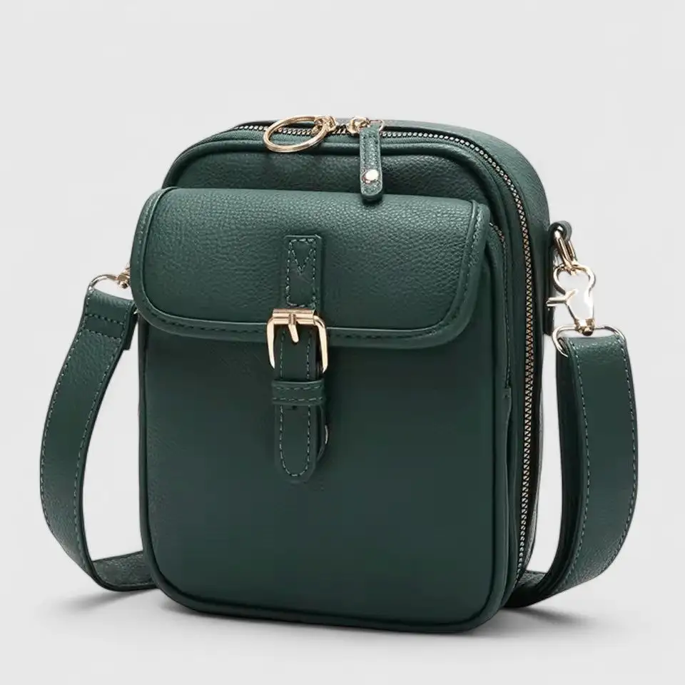Woven Leather Crossbody Bag