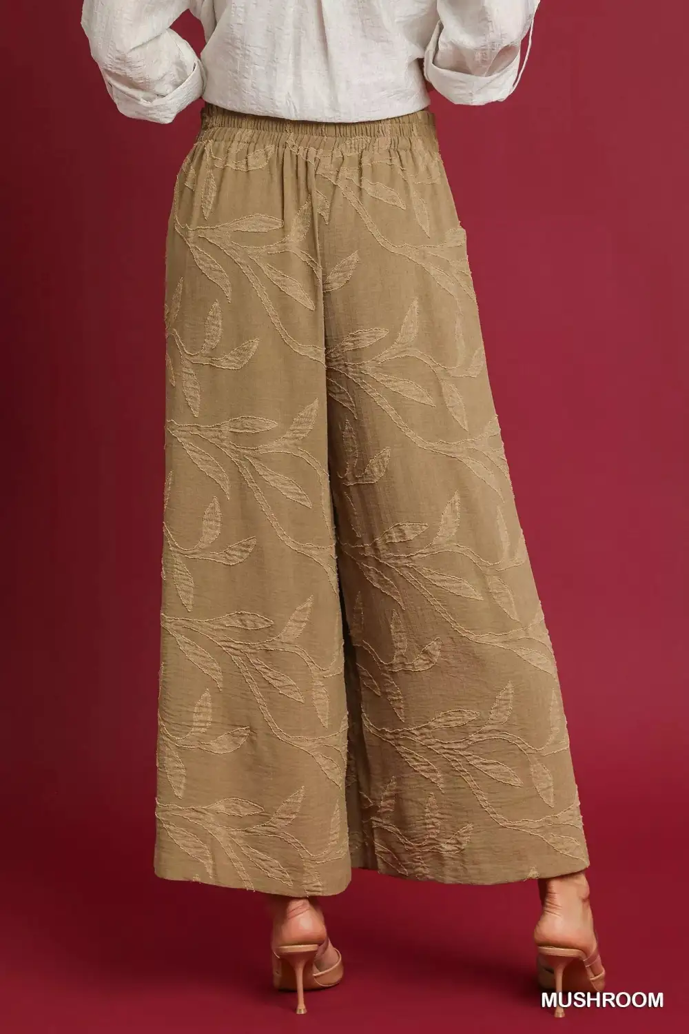 Jacquard Wide Leg Pants