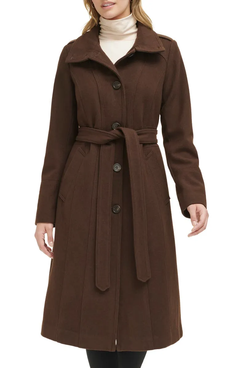 Military Wool Blend Coat