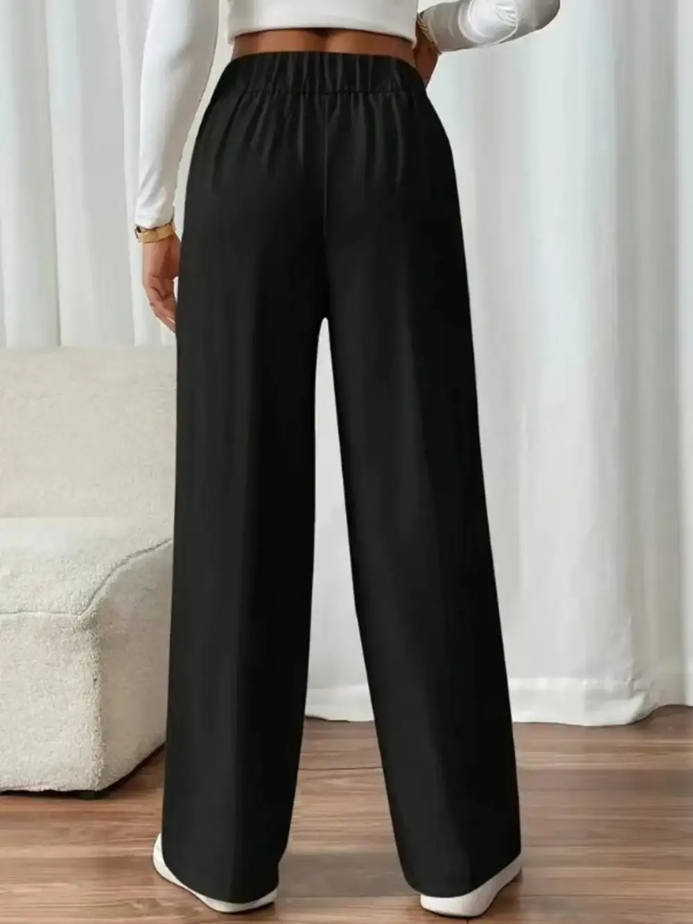 Modern High Waist Wide Leg Pants