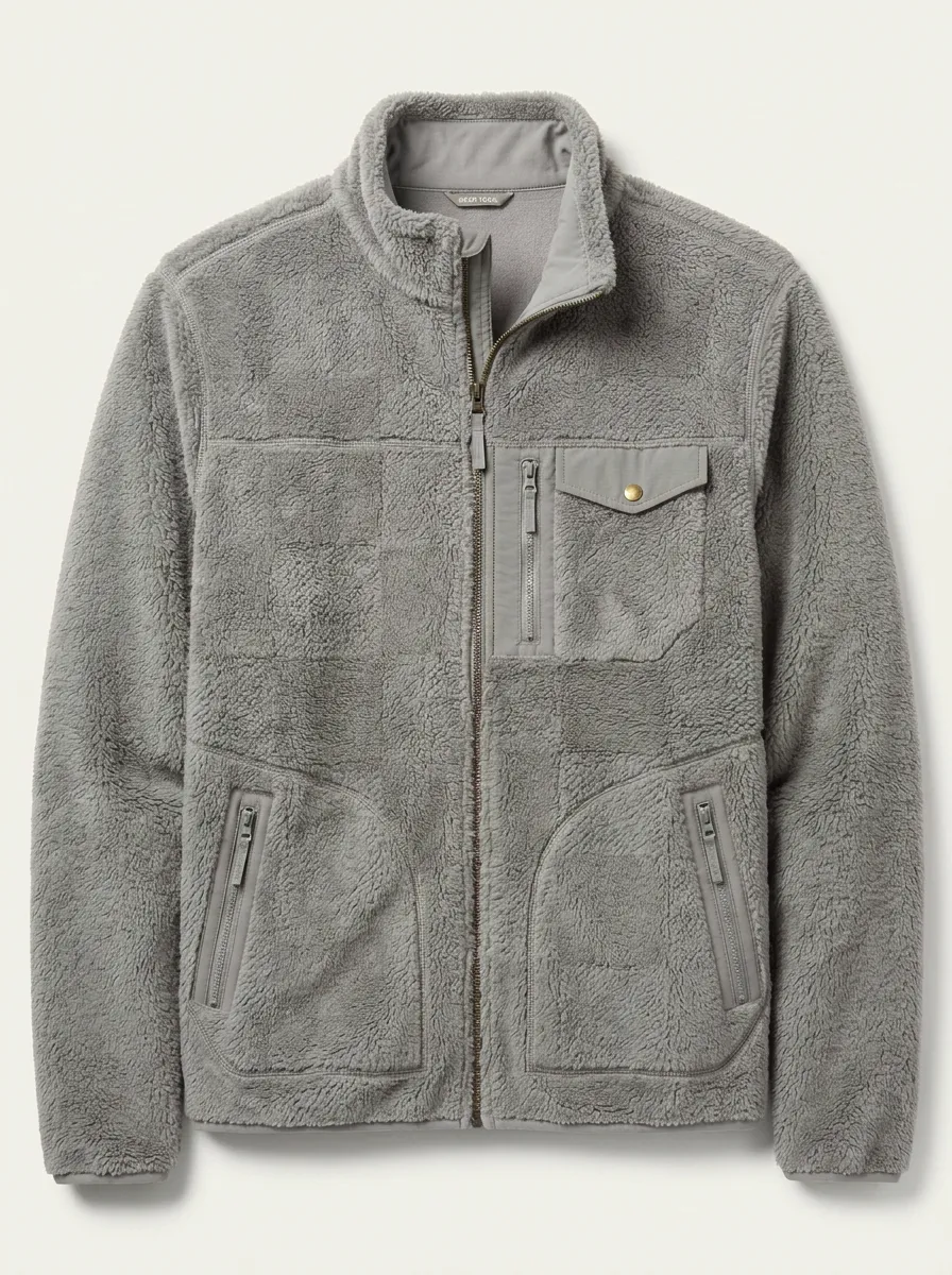 Hiking Forest Sherpa Fleece Collar Jacket