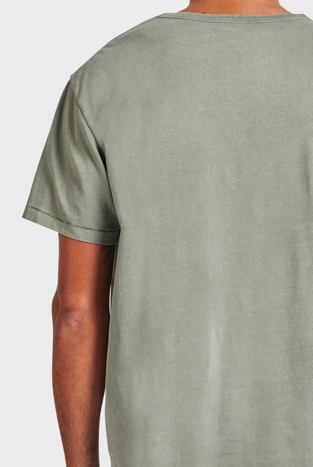 Pine Colored Short Sleeve Crew Neck Tee