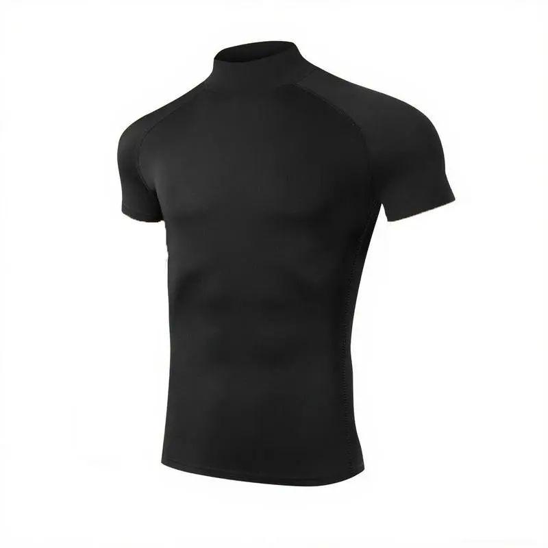 Men’s Compression T-Shirt – Short Sleeve, Quick Dry, Bodybuilding & Fitness Sportswear