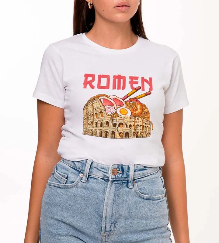 Casual Style Art Graphic White T-Shirt