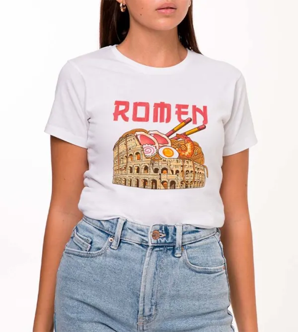 Casual Style Art Graphic White T-Shirt