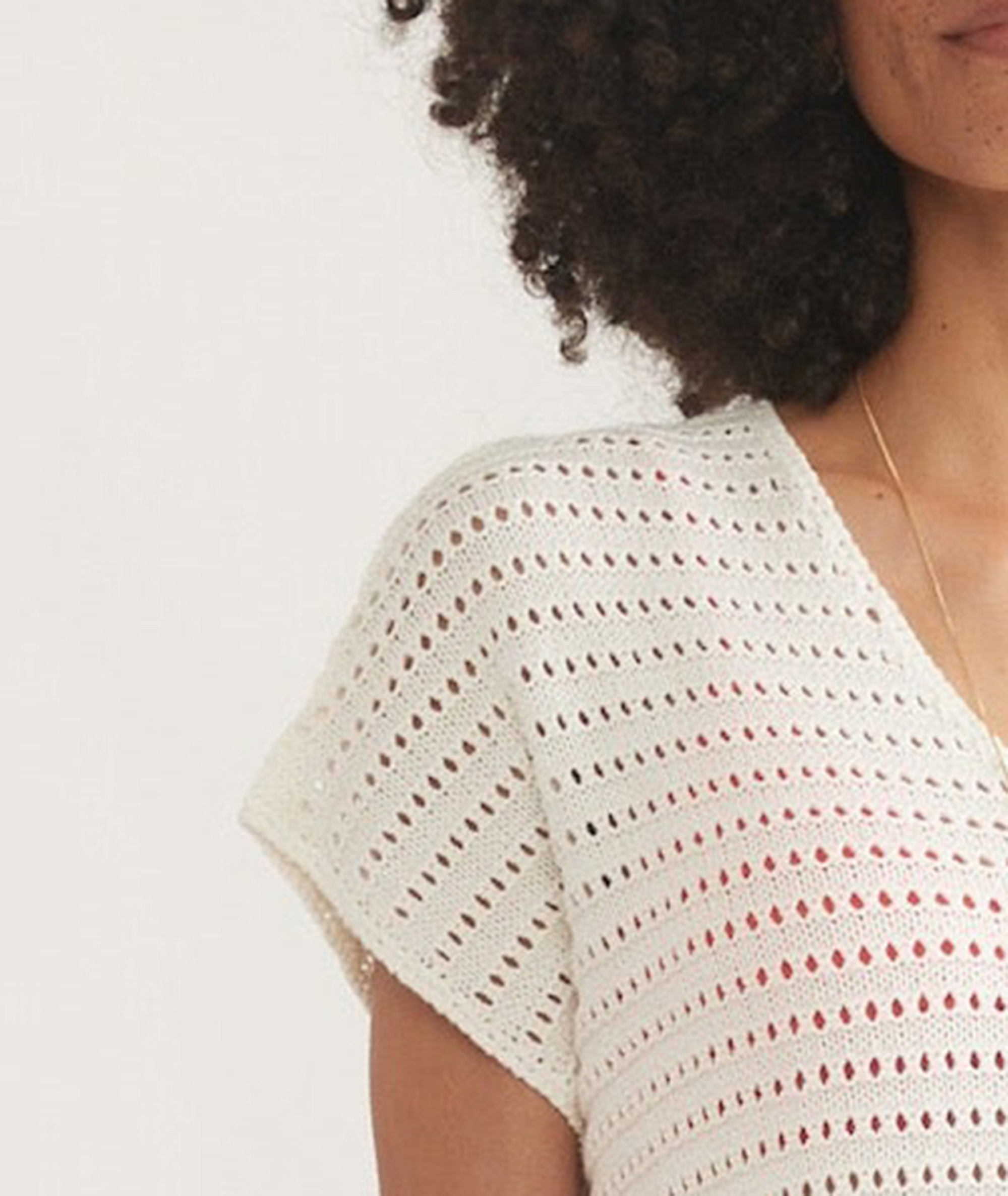 Knit Openwork Beach Cover-Up