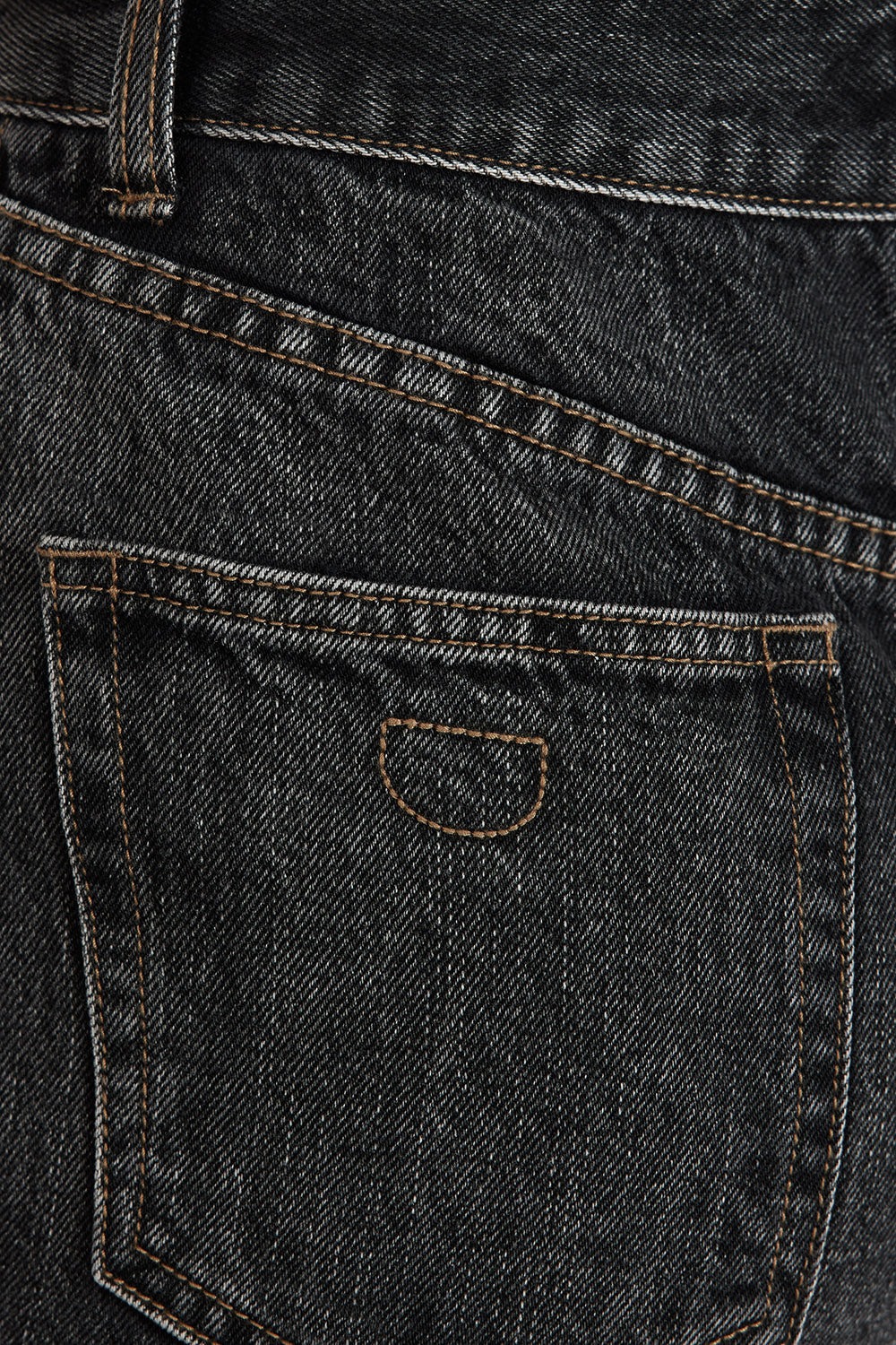 WASHED BLACK TWISTED SEAM JEAN