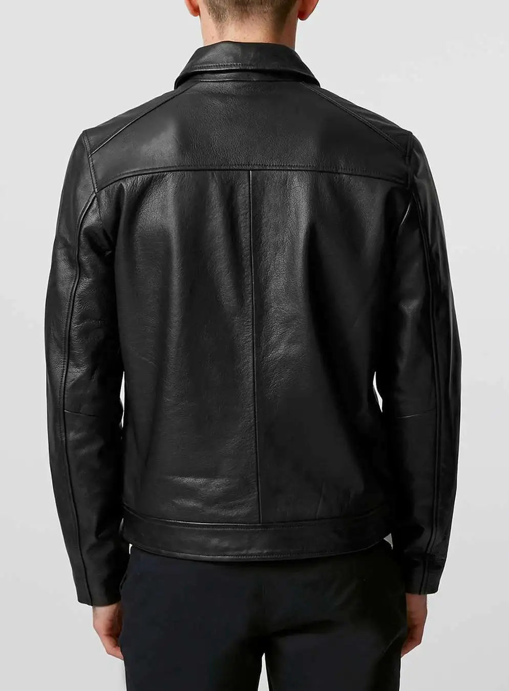 Timeless Essential Bomber Leather Jacket