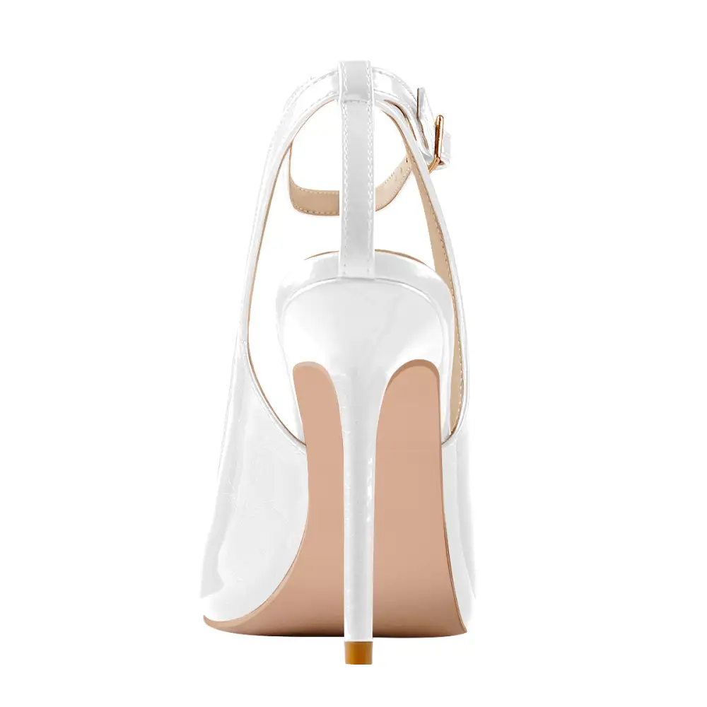 Sleek Pointed Toe Stiletto Ankle Strap Pumps