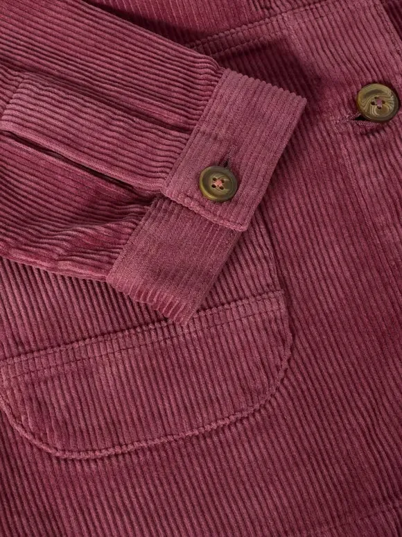 Cord Jacket In Dusty Pink