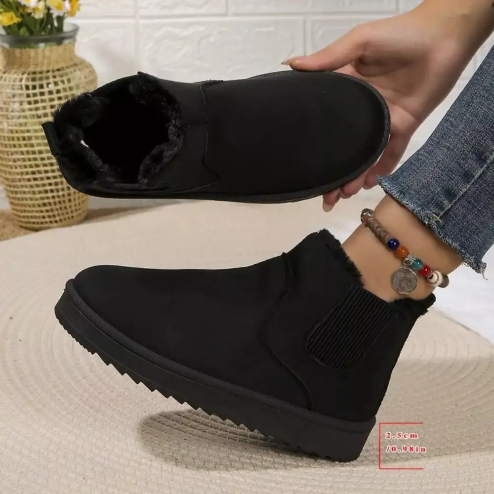 Soft Round Toe Platform Boots