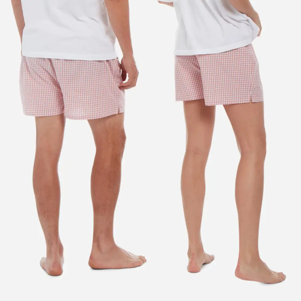 Unisex Gingham Cotton Short