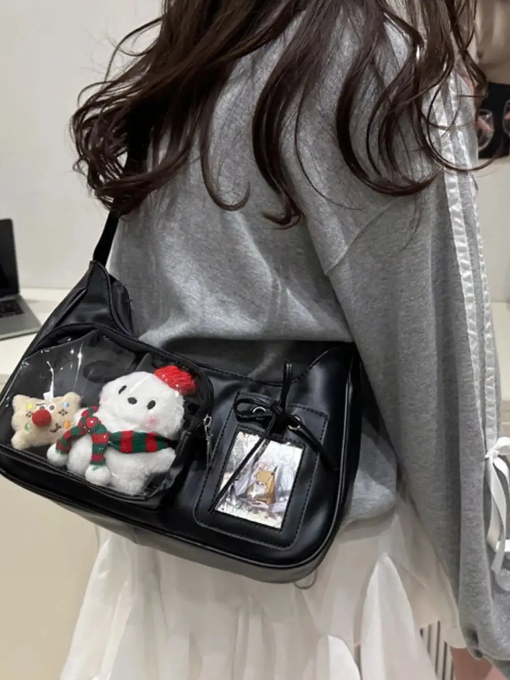 Clear Pocket Crossbody Bag