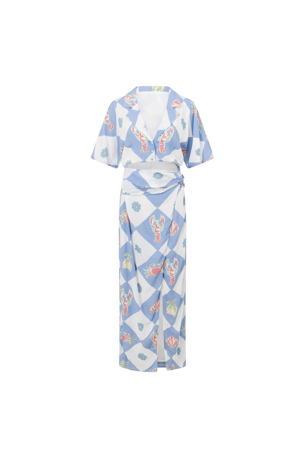 Geometric Print Maxi Dress