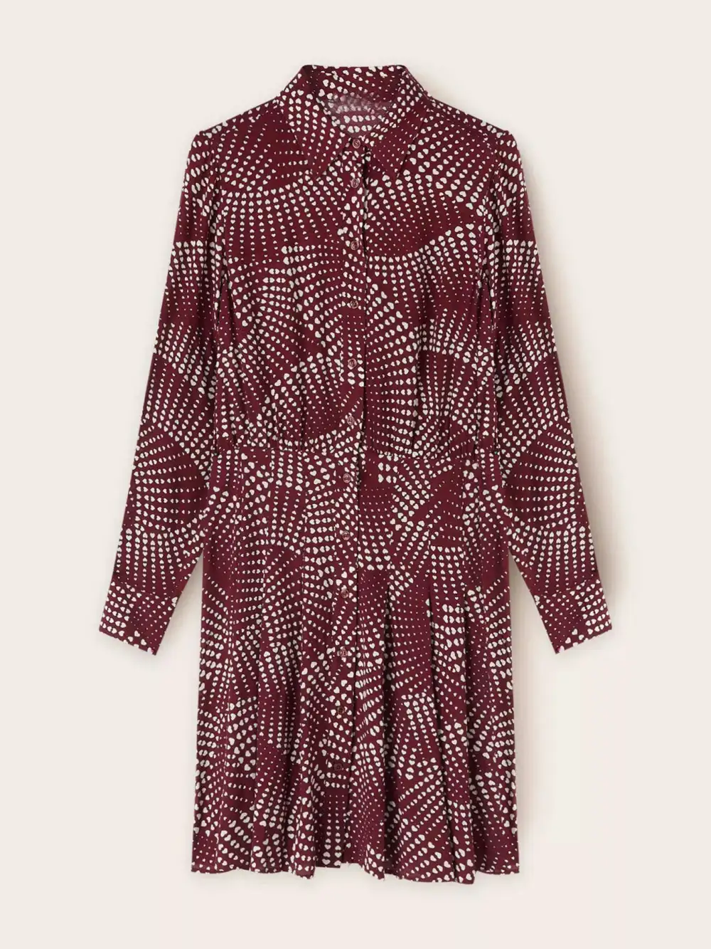 Printed Long Sleeve Mini Dress