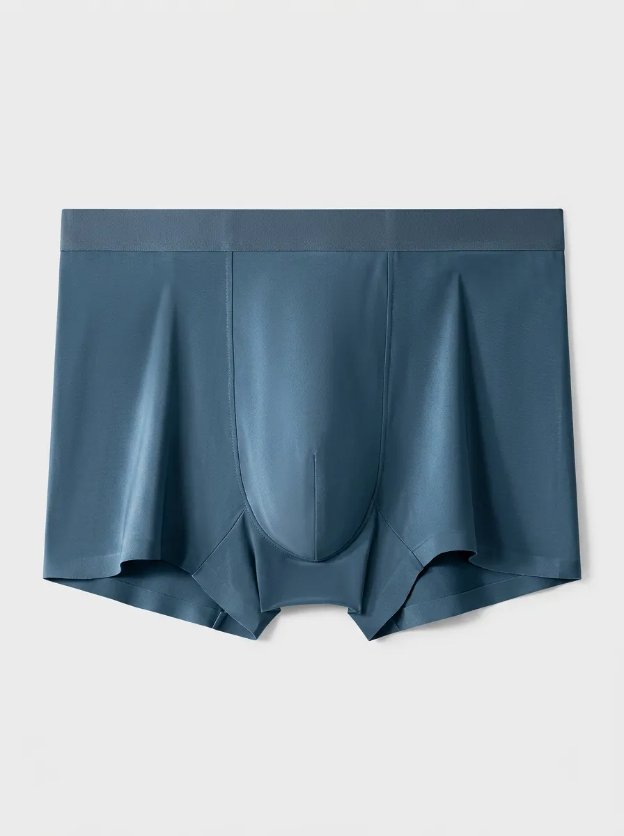 Men's Solid Seamless Comfortable 3-Pack Boxer Briefs