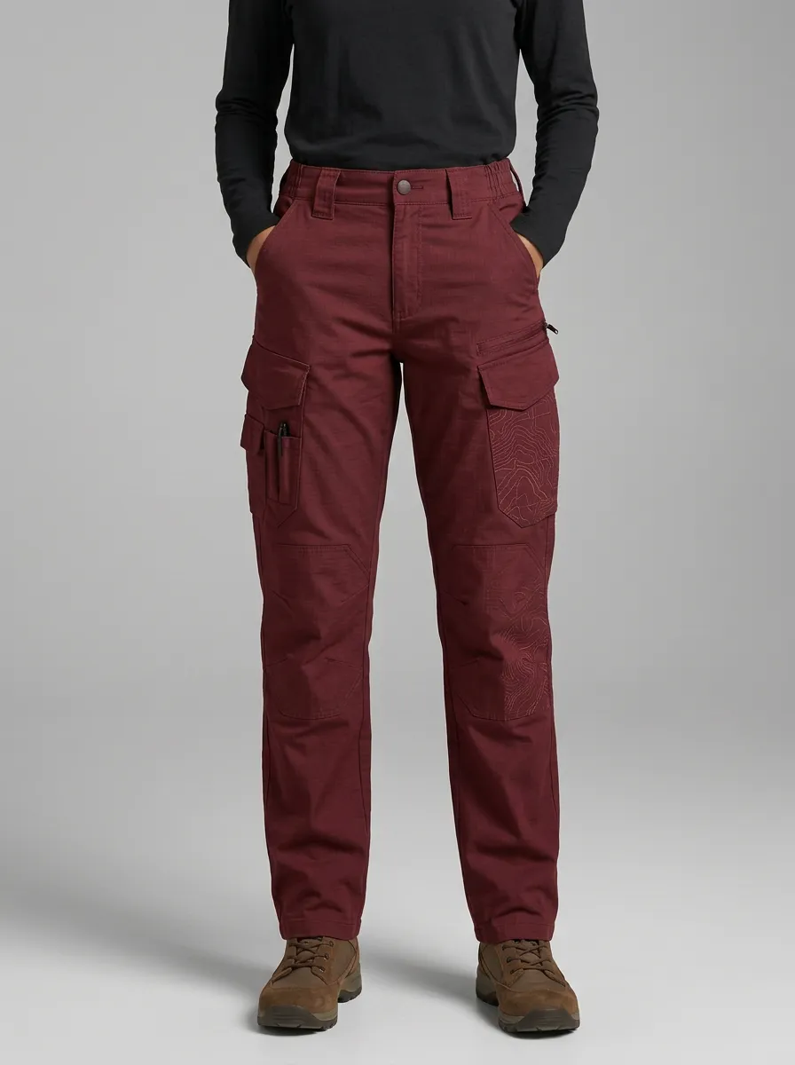 Unisex Outland Topographic Map Tactical Work Pants