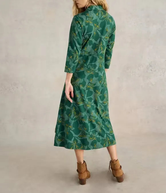 Maxi Jersey Shirt Dress