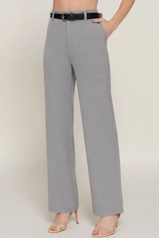 Classic Everyday Belted Pants