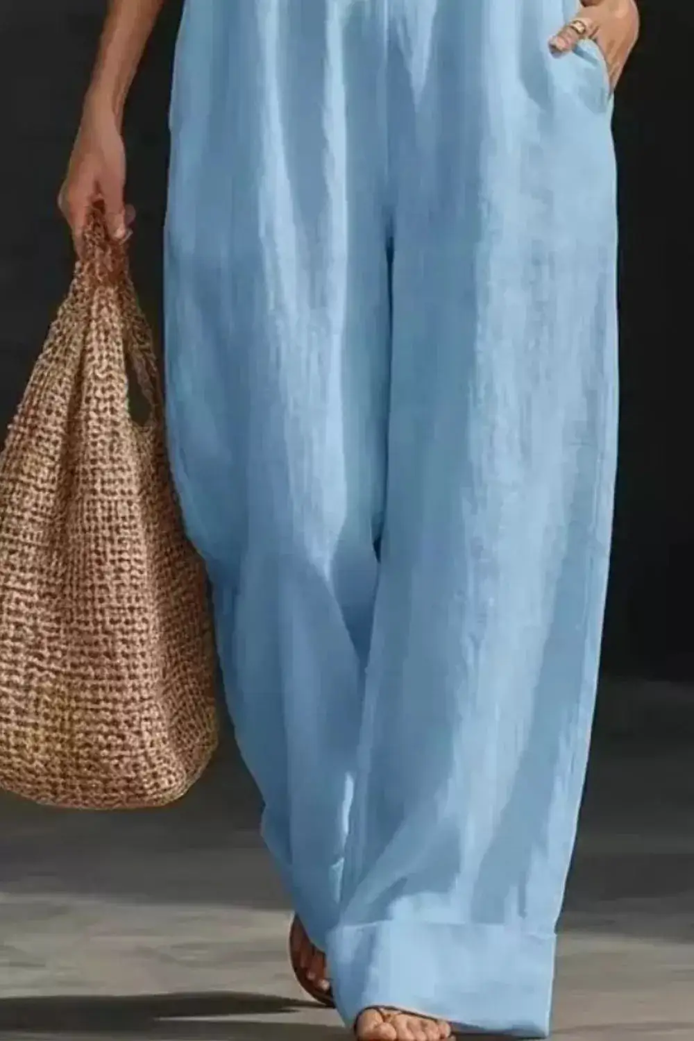 Sleeveless Wide Leg Everyday Jumpsuit