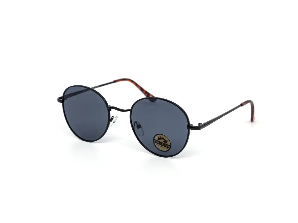 12-Pack Classy Metal Round Polarized Sunglasses