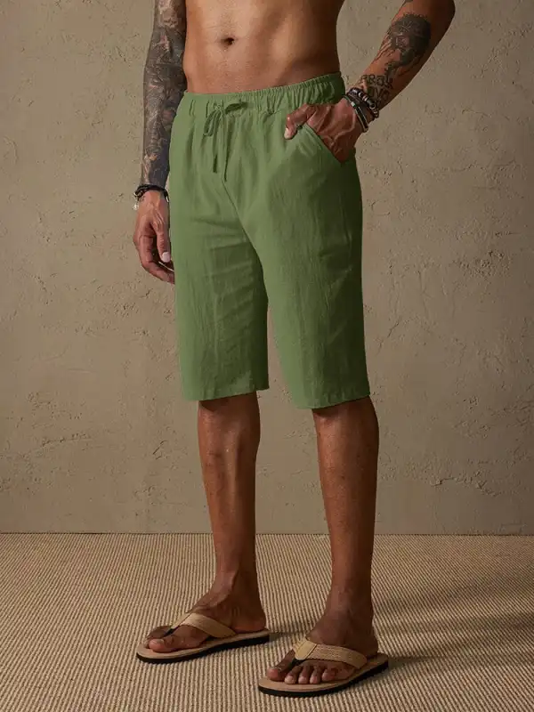 Casual Cotton Drawstring Shorts