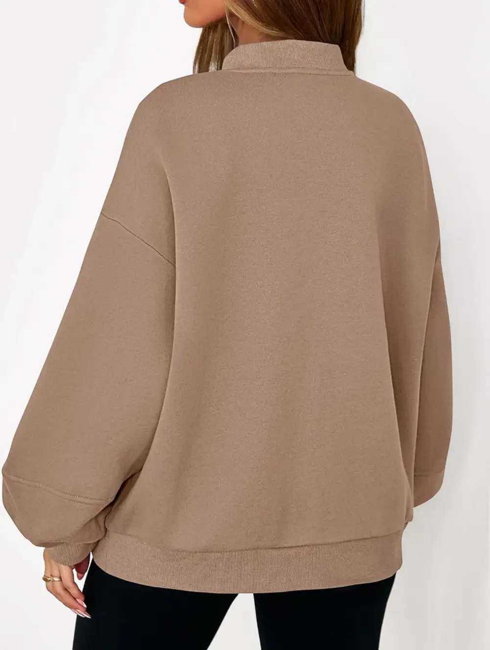 Textured Detail Zip-Up Sweatshirt Jacket