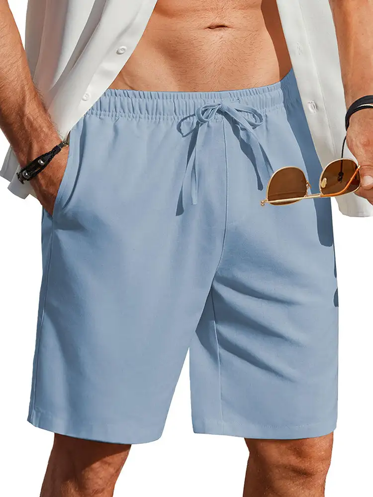 Men's Casual Linen Blend Shorts