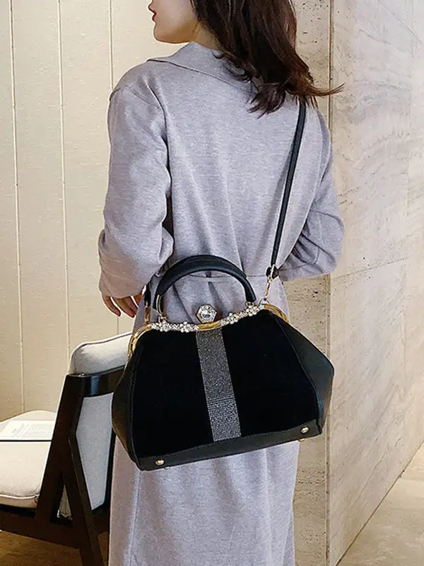 Polished Geometric Crossbody Bag