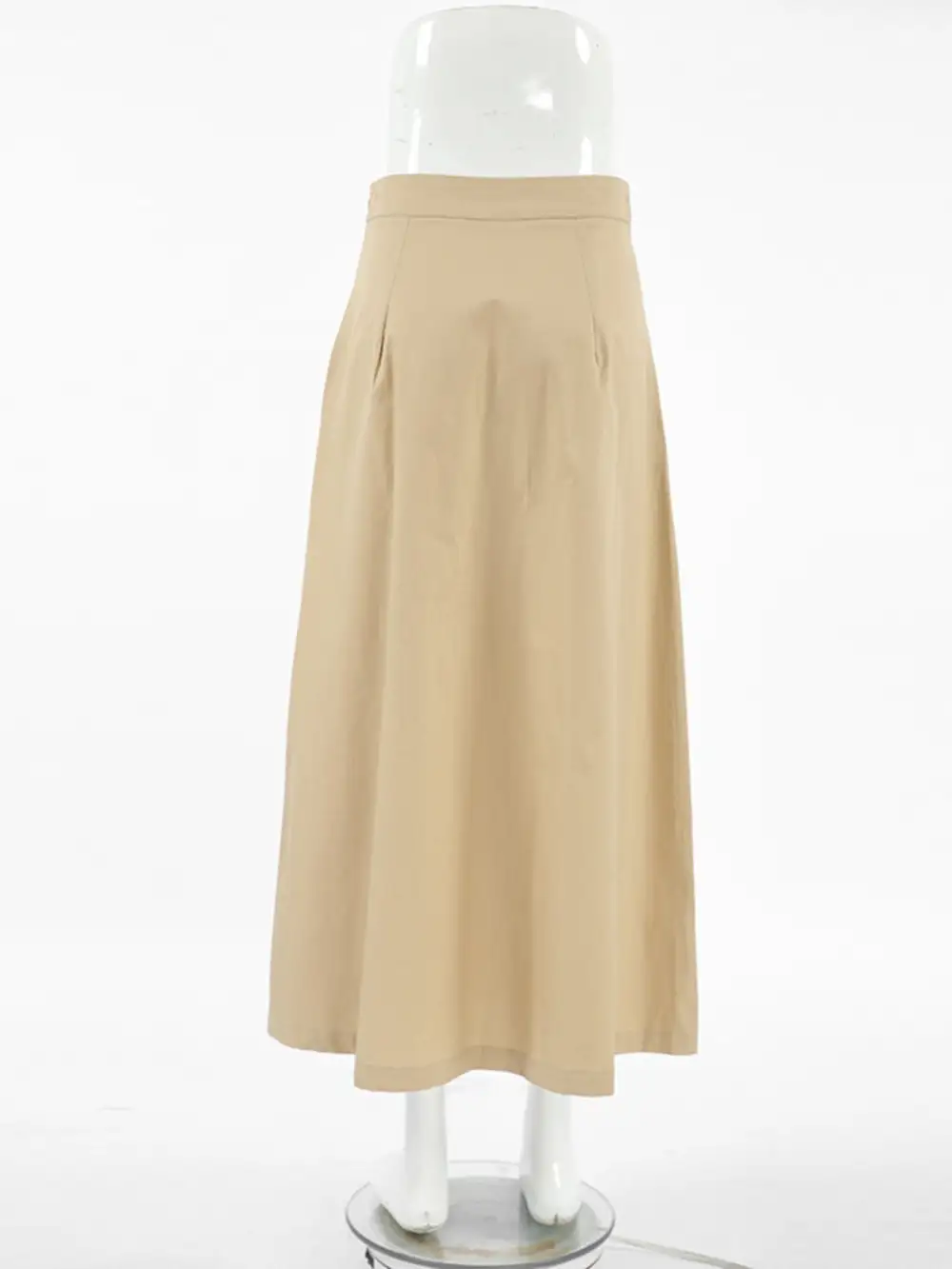 Line Cotton Blend Skirt