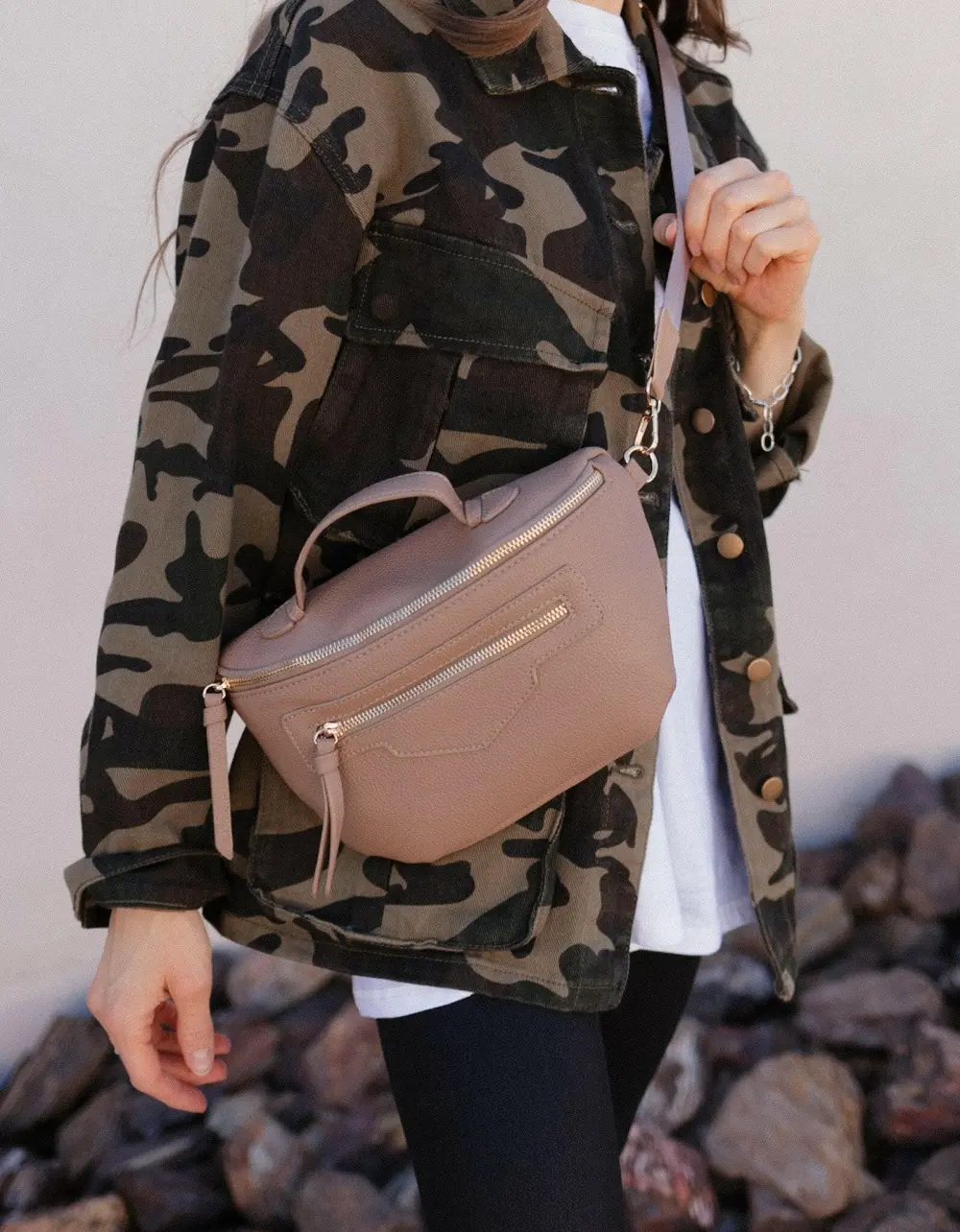 Top-Handle Adjustable Oversized Sling Bag